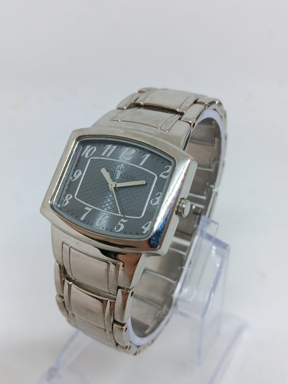 Anne Klein 10/7887S Women's 30mm x 24mm Silver Tone Quartz Watch NEW BATTERY